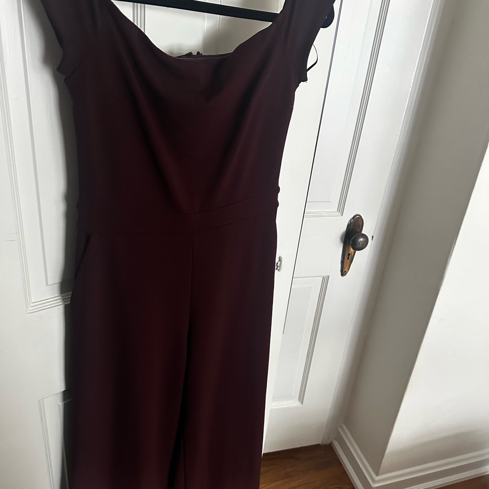 Elegant Burgundy Jumpsuit